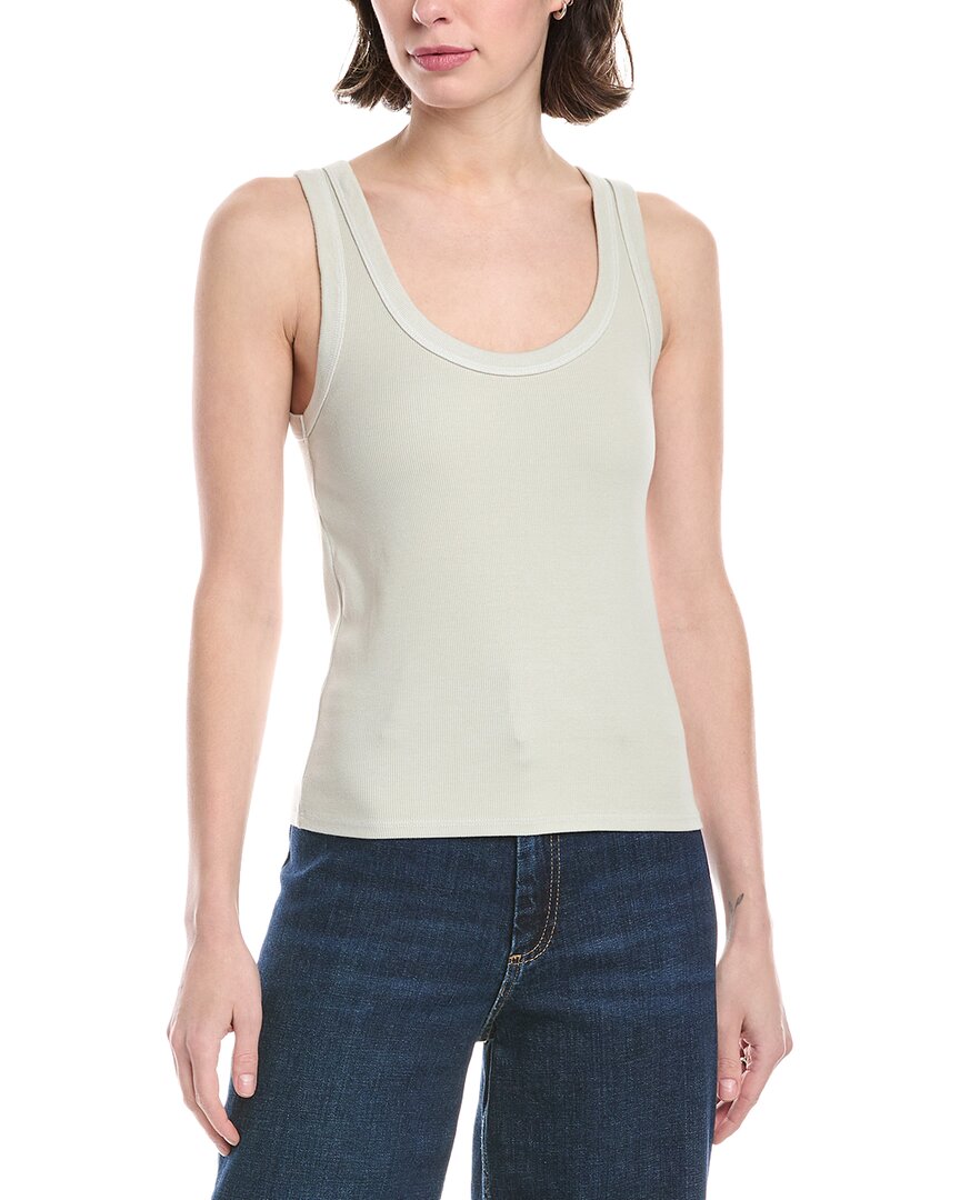 Enza Costa Supima Rib Scoop Tank Top
