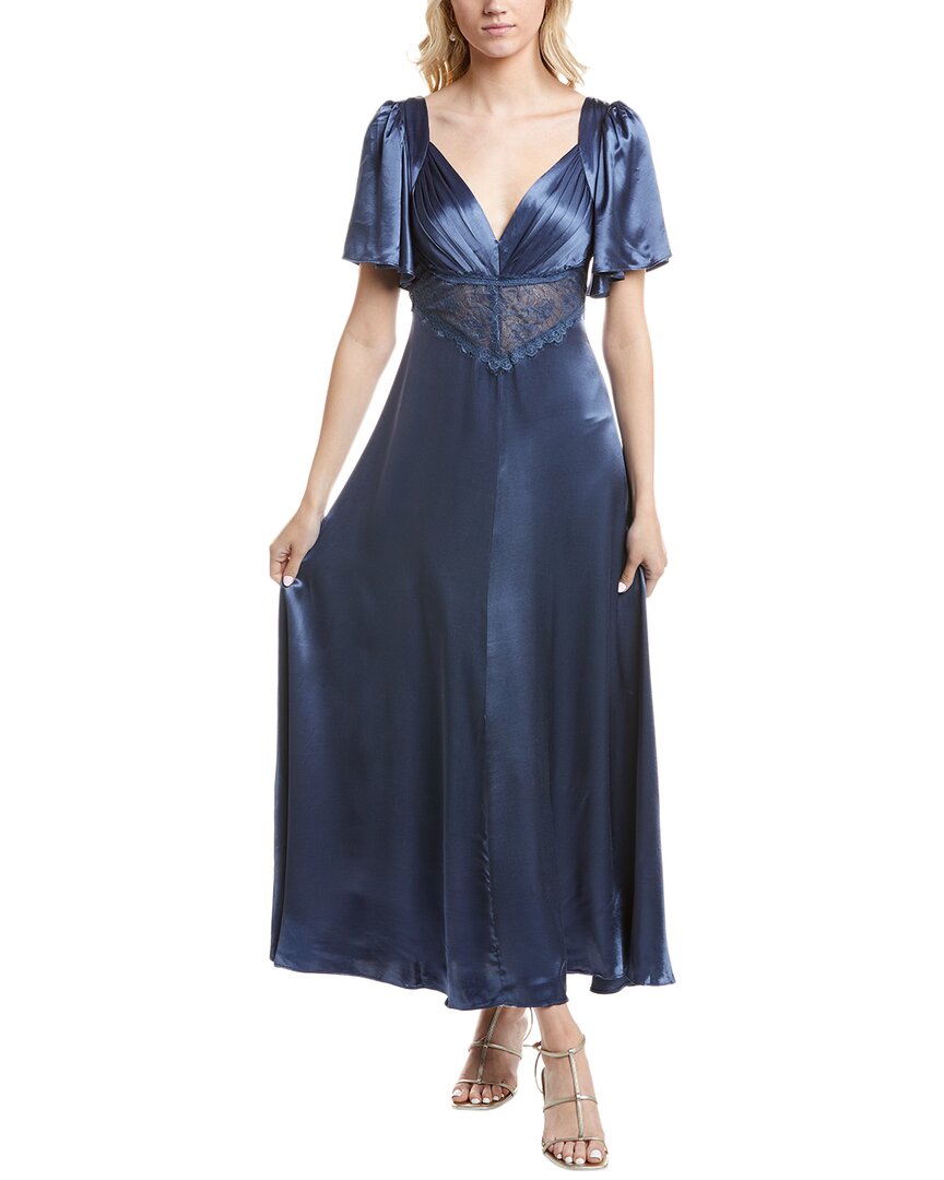Astr The Label Aurelia Maxi Dress In Blue