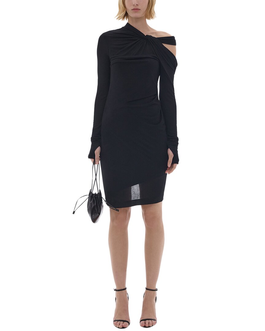 Shop Helmut Lang Twist Mini Dress