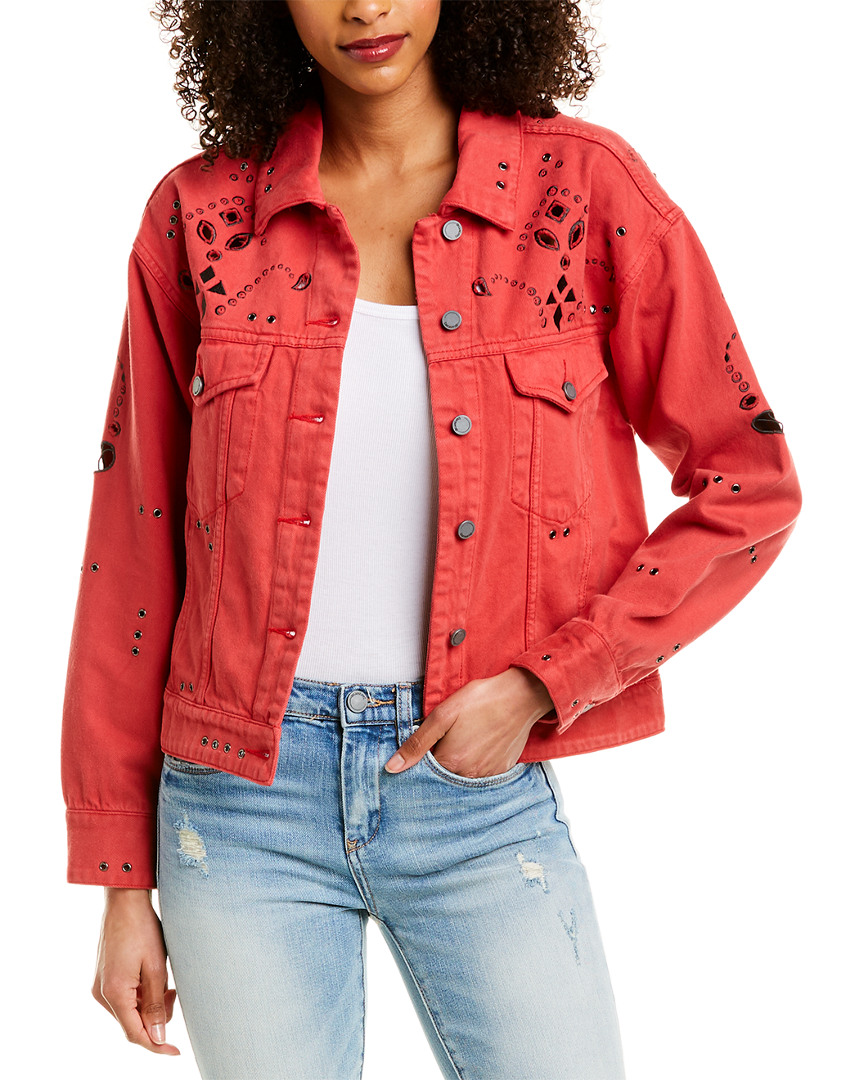 Image of Blank NYC Back Trolling Denim Jacket