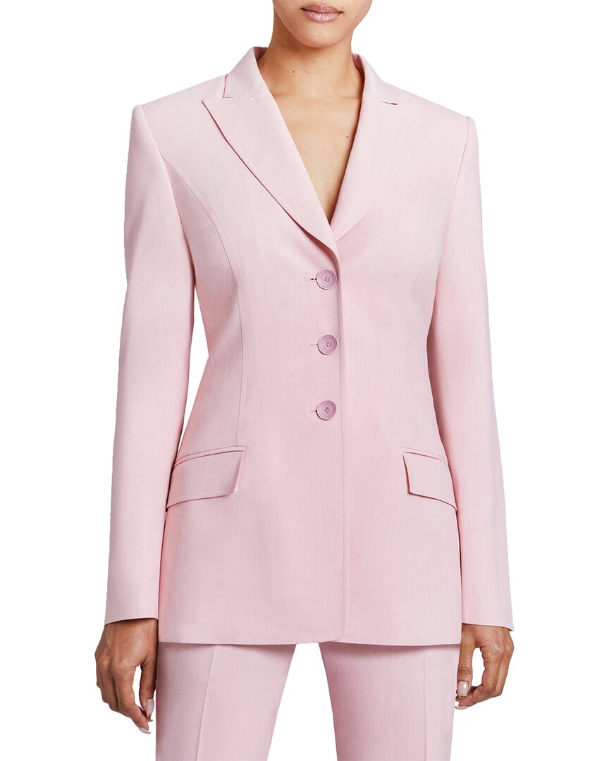 Santorelli Freya Twill Jacket In Pink