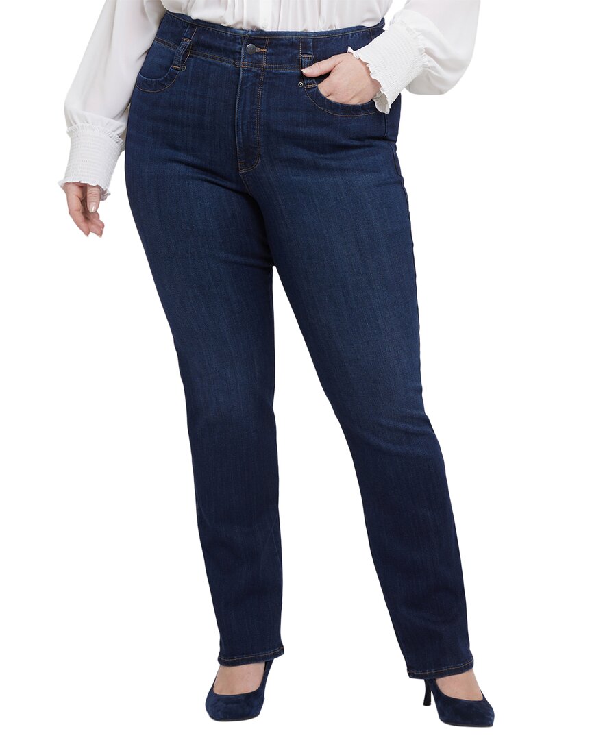Nydj Plus Marilyn River Bridge High-rise Straight Leg Jean