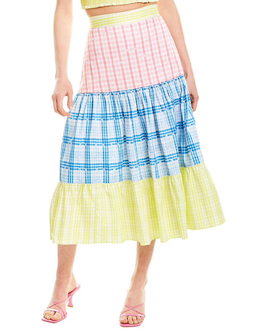 Image of Rococo Sand Camellia Midi Skirt