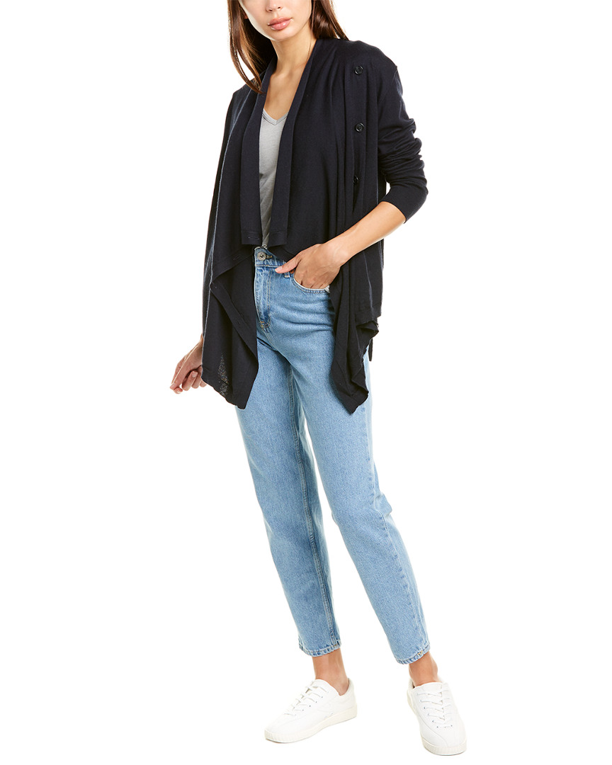 Image of Raffi Draped Cashmere-Blend Cardigan