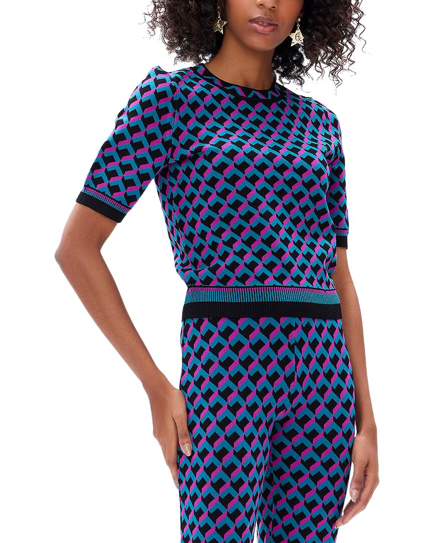 Diane Von Furstenberg Frennessey Top In Multi