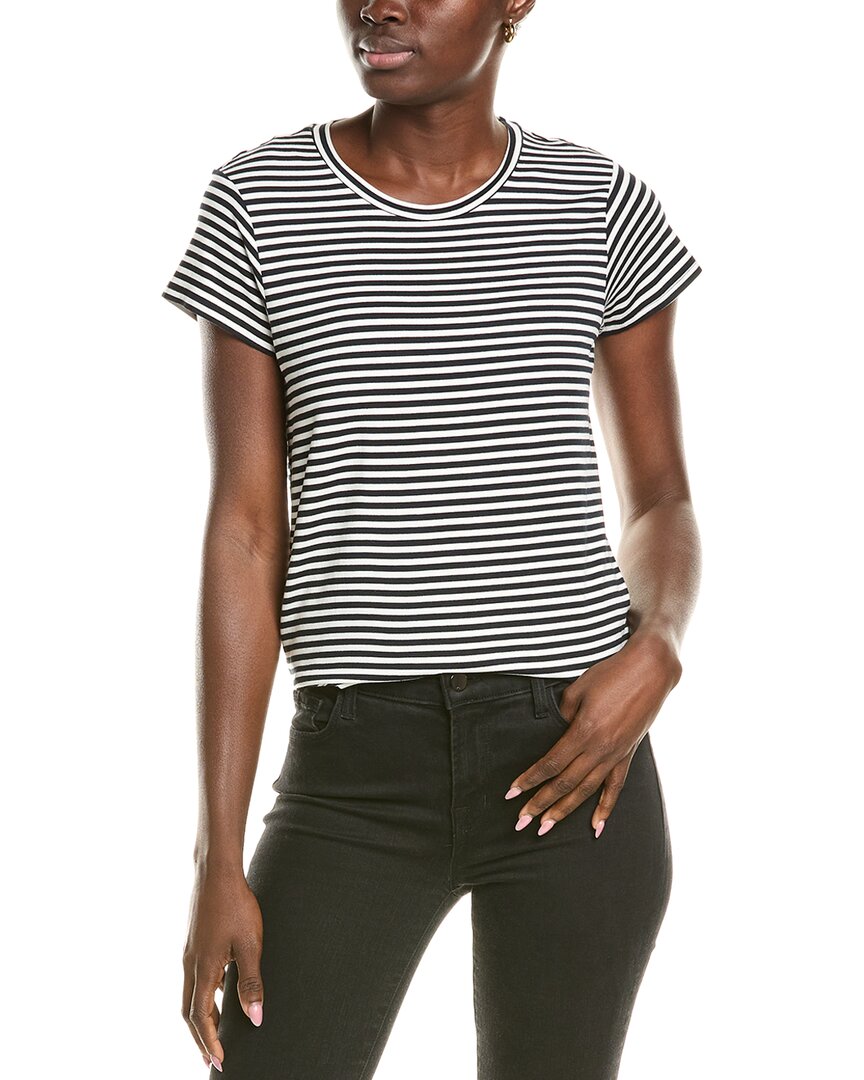 Splendid Como Pointelle T-shirt In Black