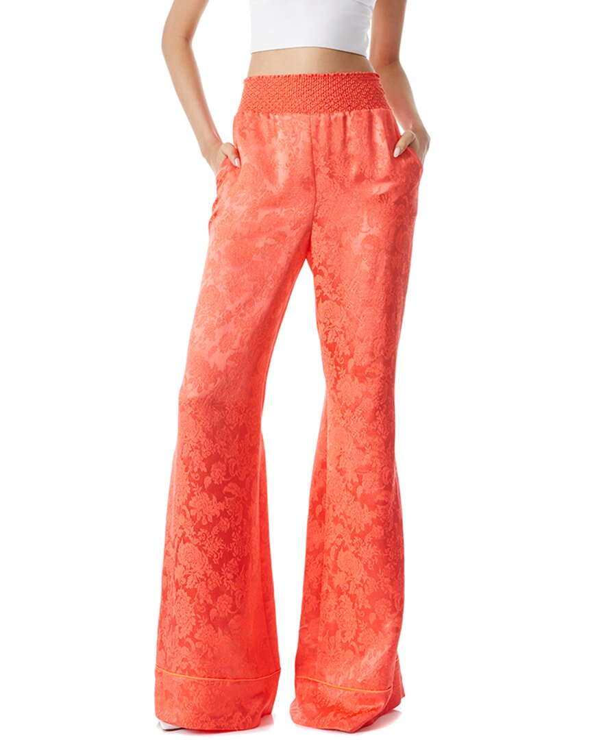 Alice And Olivia Willis Pajama Patterned Jacquard Trousers