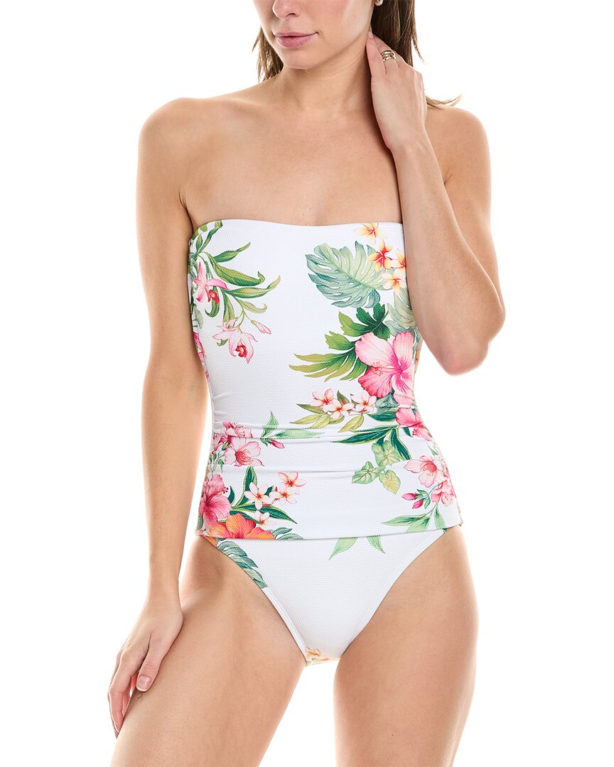 Tommy Bahama Island Cays Flora Bandeau One-Piece Women