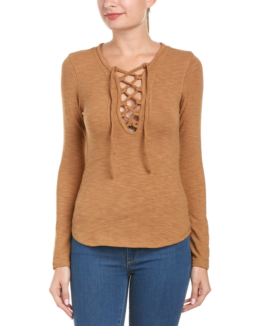 Image of Anama Lace-Up Top