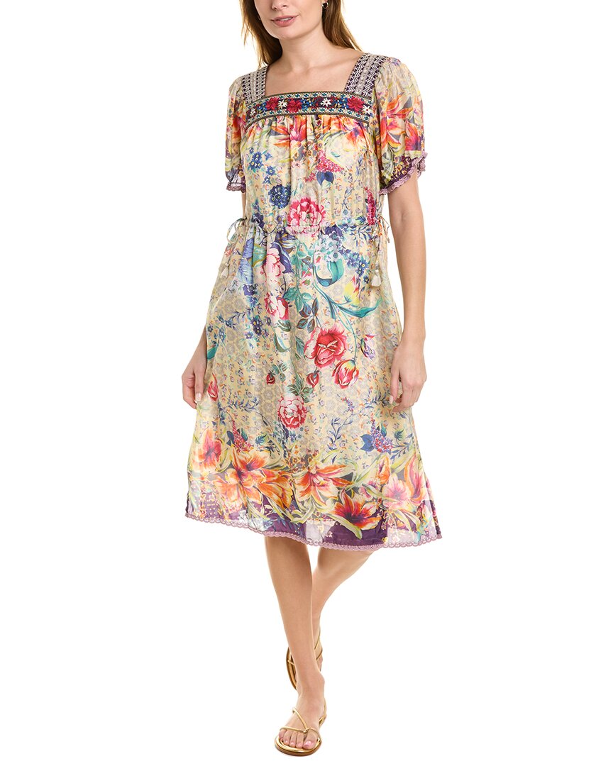 Johnny Was Topiary Rumi Silk Dress In Multi | ModeSens