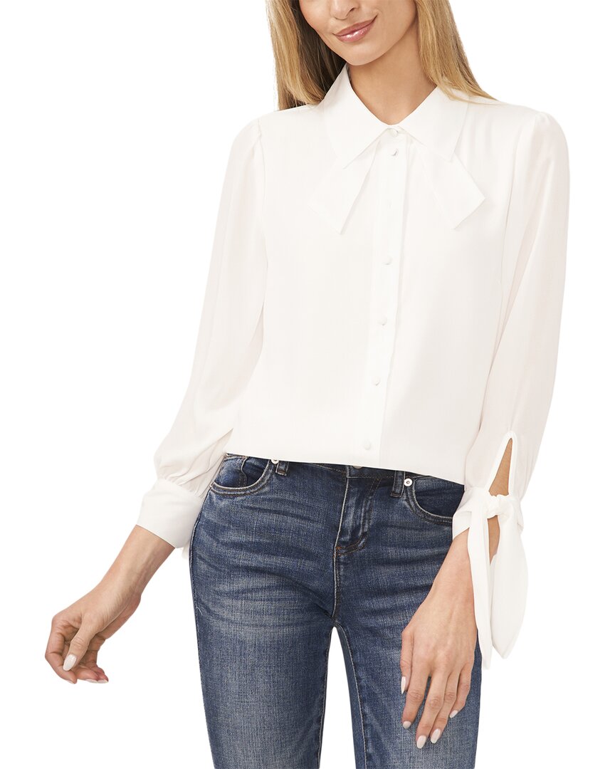 Shop Cece Neck & Tie Detail Top