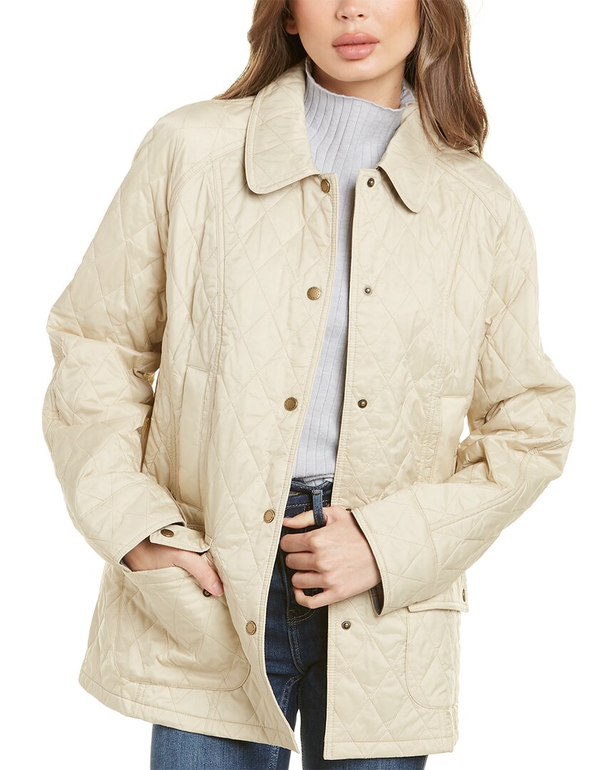 Barbour Summer Beadnell Womens Quilted Jacket In White