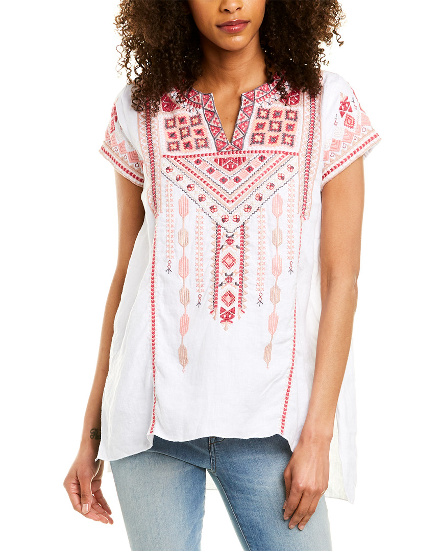 boho linen tops