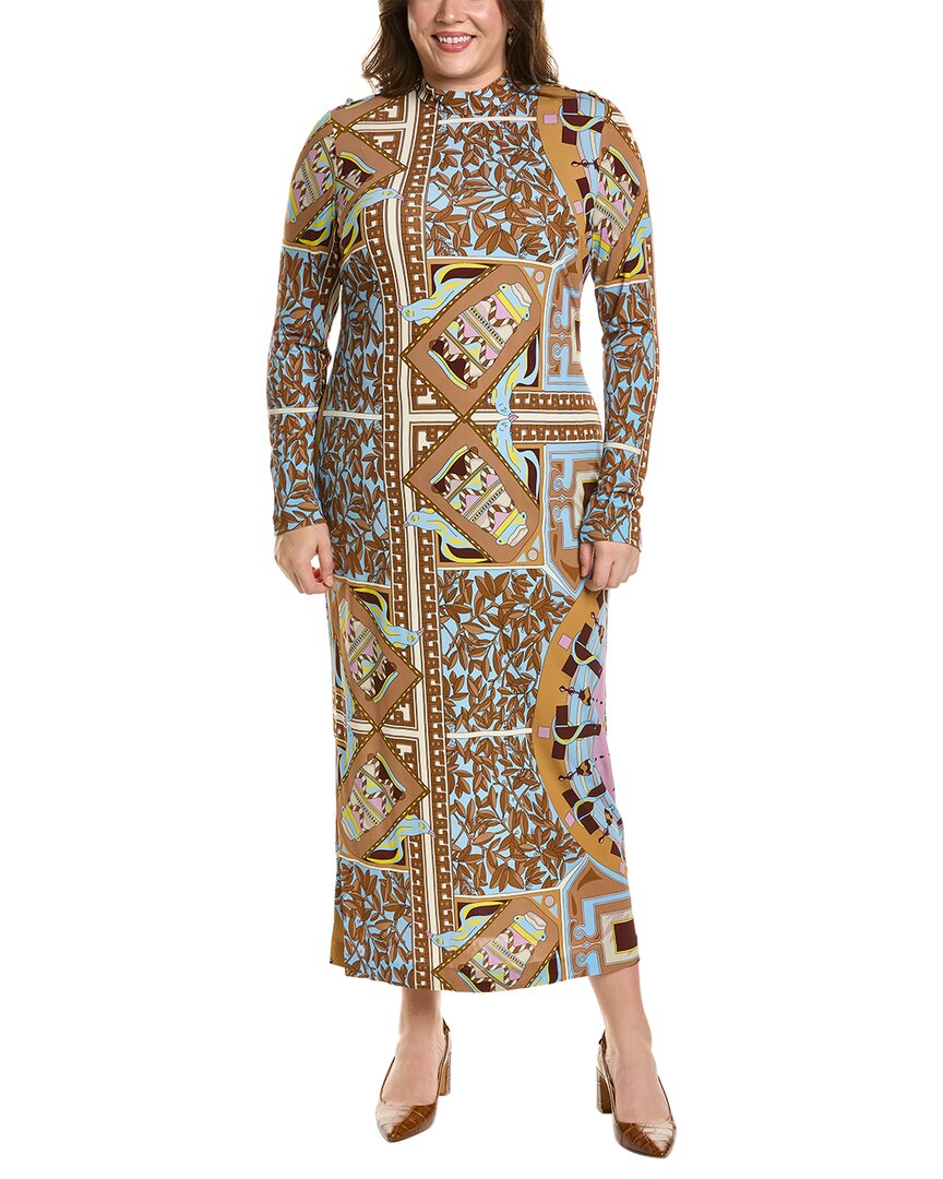 Tory Burch T Garden Maxi Dress In Brown