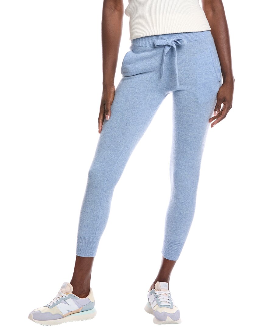 Scott & Scott London Plain Cashmere Jogger In Blue