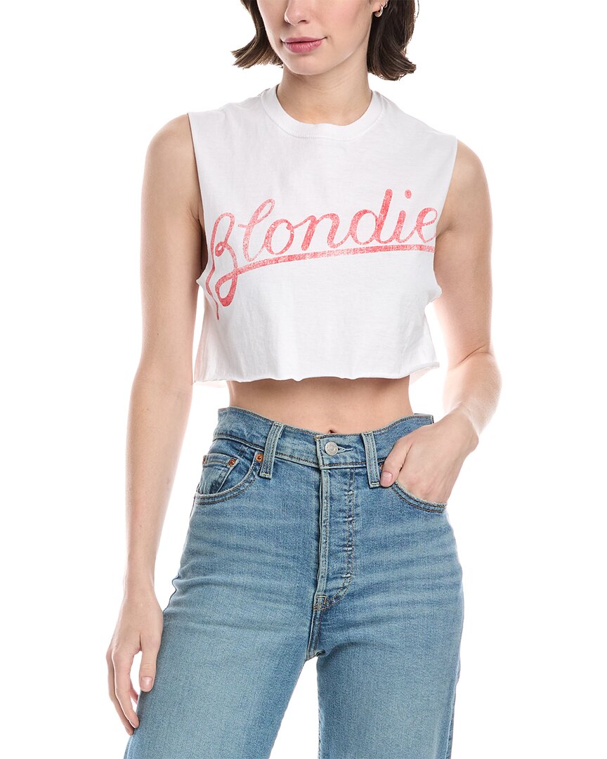 Dirty Cotton Scoundrels Blondie Tilted Logo T-shirt In White