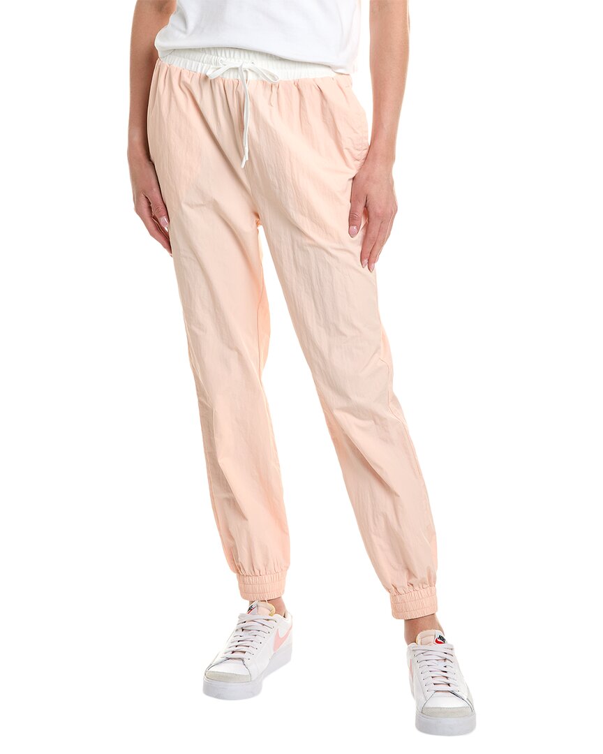 Onia Mixed-material Jogger Pant In Brown