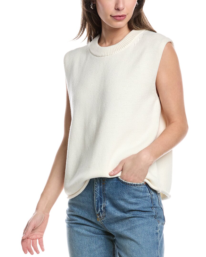 Velvet By Graham & Spencer Alala Mesh Tie-back Tank Top In White