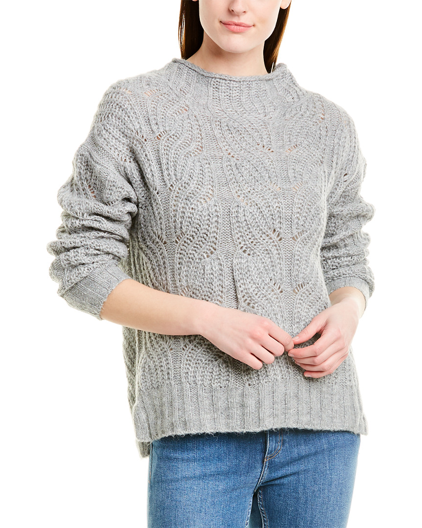 j crew pointelle cable sweater
