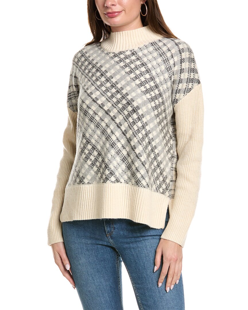 Shop Ost Bias Wool-blend Sweater In White