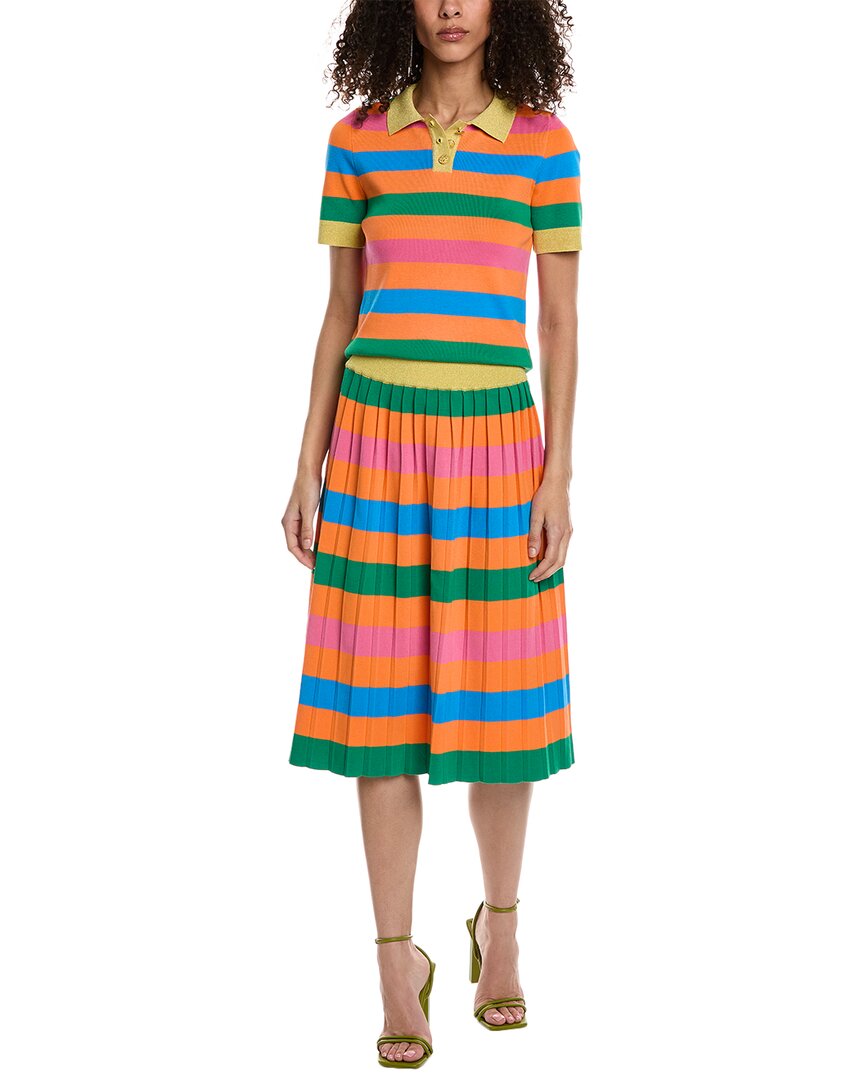 Shop Beulah 2pc Top & Skirt Set In Orange