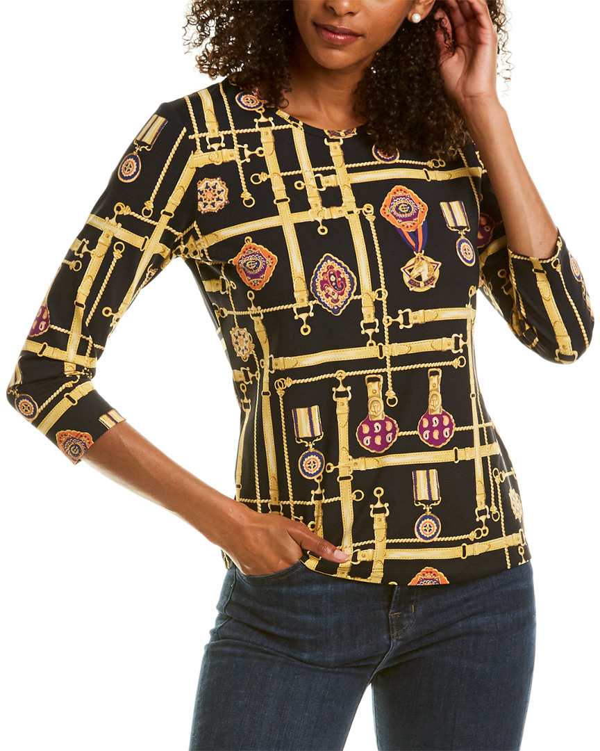 J.mclaughlin Signature Catalina Cloth T-shirt In Black