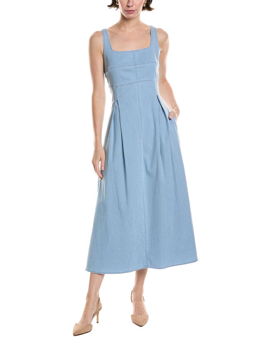 anne klein denim dress Anne Klein Petite Denim Fit & Flare Sleeveless Dress