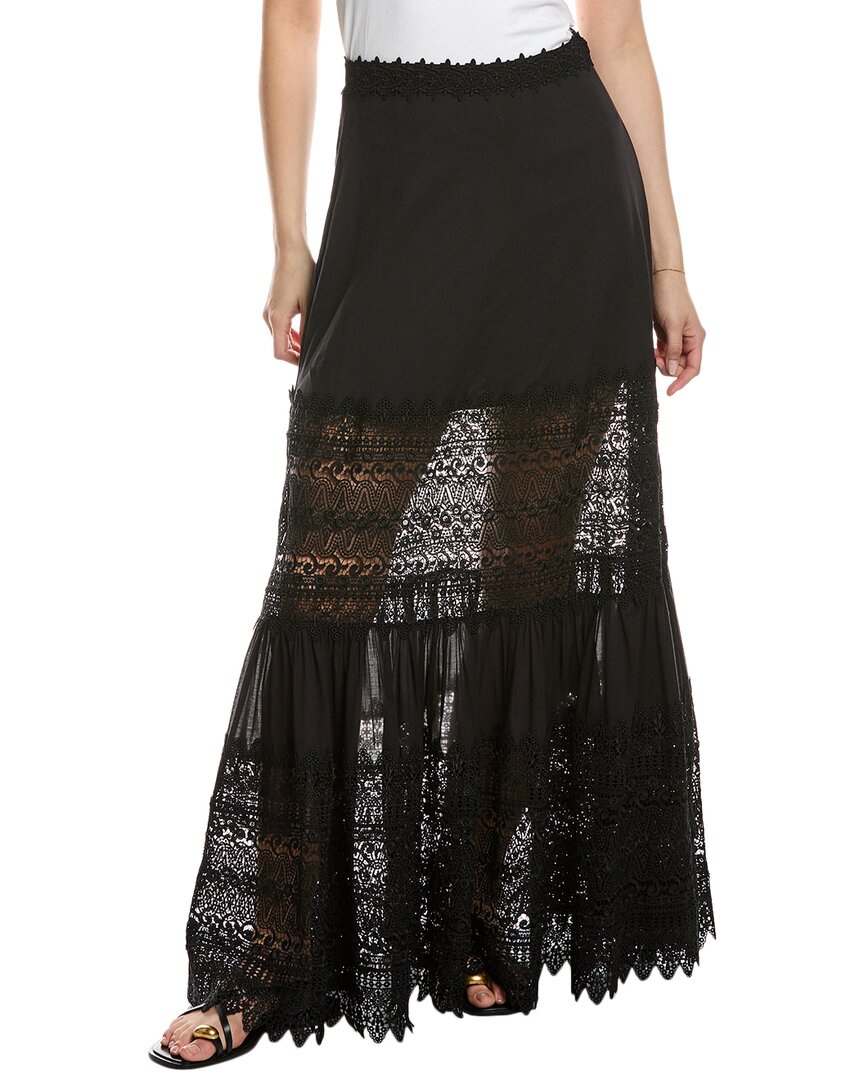 Charo Ruiz Viola Maxi Skirt In Black