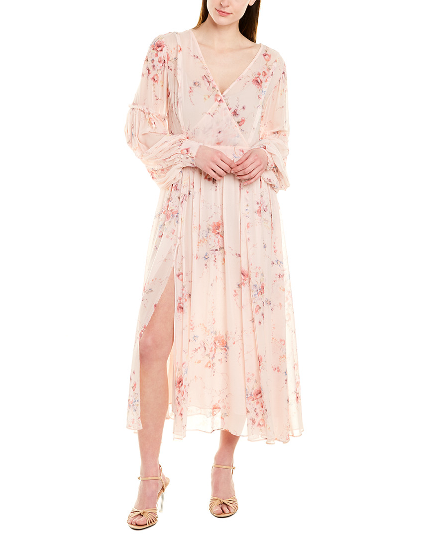 Image of LoveShackFancy Leah Silk Midi Dress