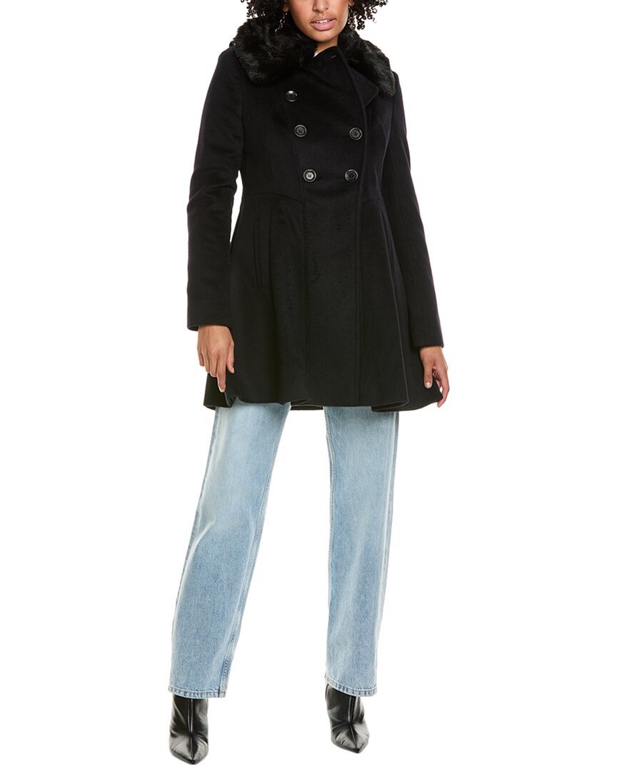 Via Spiga Double-breasted Wool-blend Coat