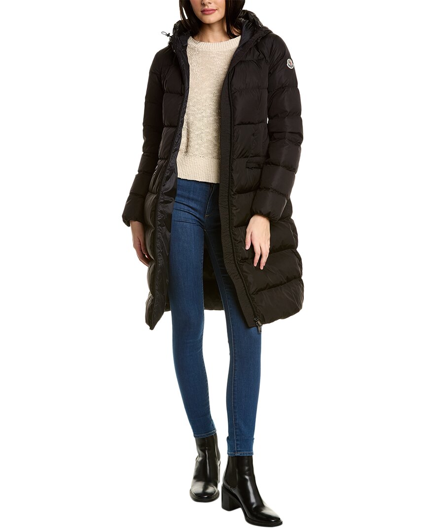 Moncler Black Avocette Down Jacket In Black