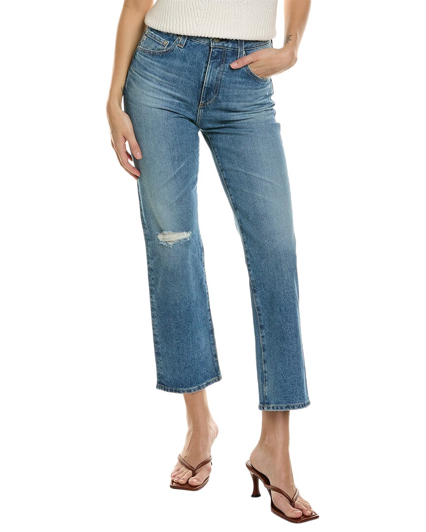 Shop Ag Jeans Rhett 18 Years Poplar High-waist Straight Jean In Blue