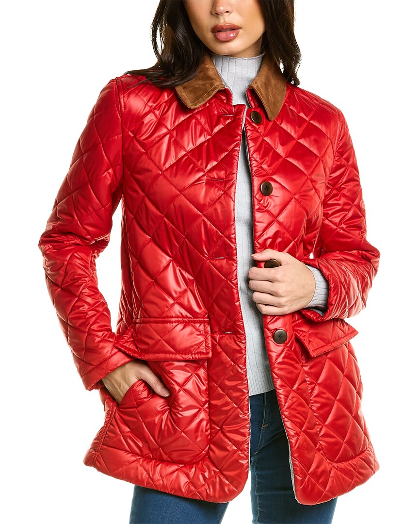 Mycra Pac Quilted Barn Jacket In Red | ModeSens