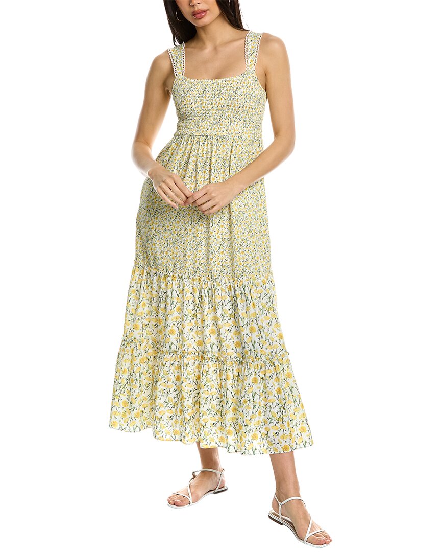 Celina Moon Anna Midi Dress In Yellow | ModeSens Celina Moon Anna Midi Dress In Yellow | ModeSens