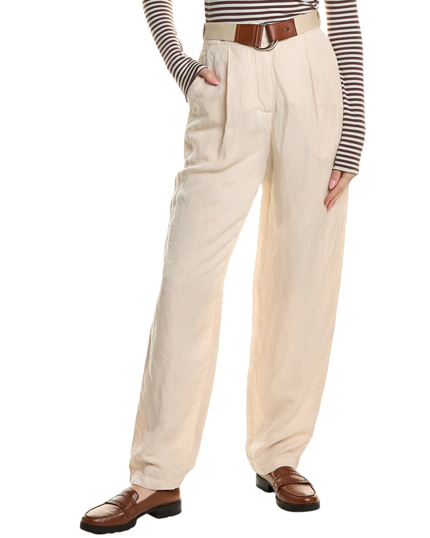 EMPORIO ARMANI EMPORIO ARMANI LINEN-BLEND TROUSER