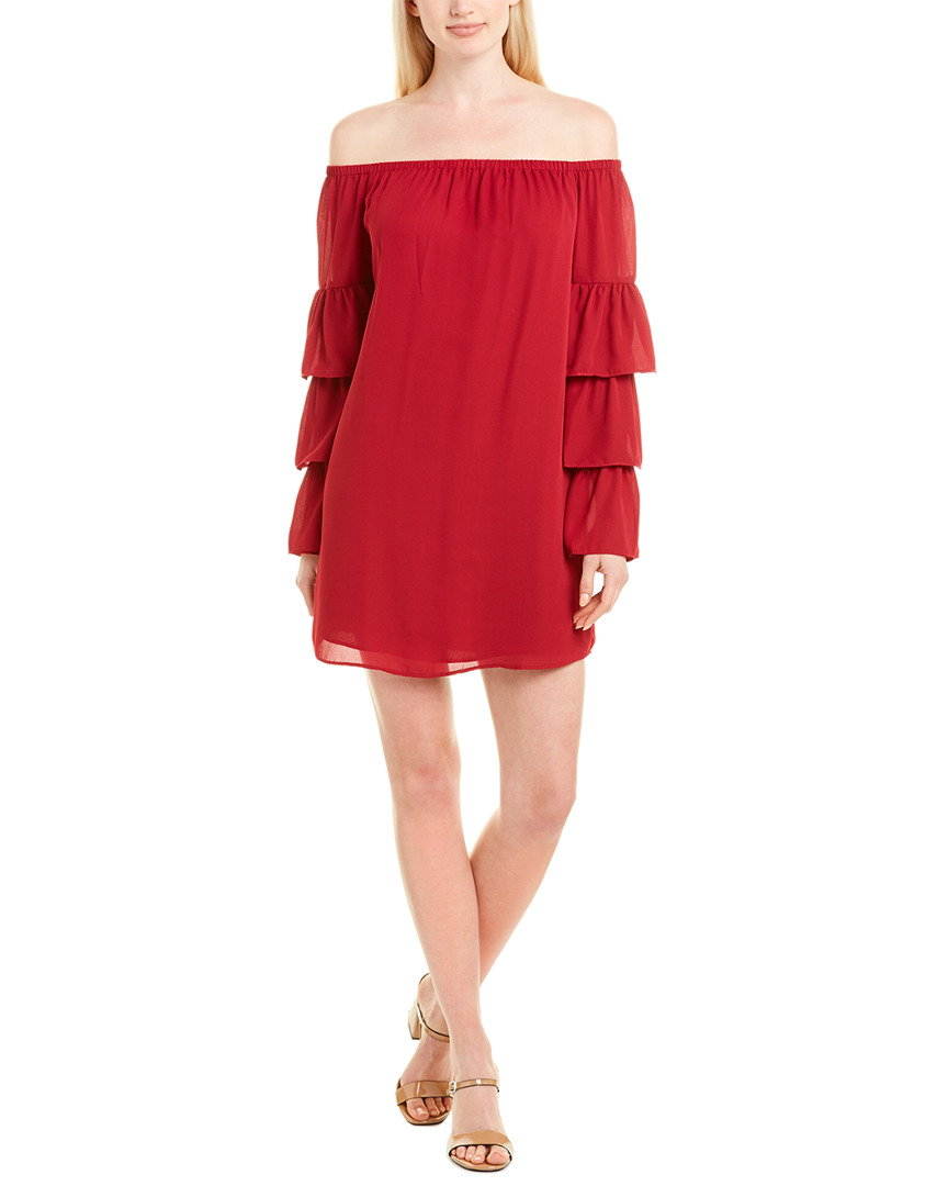 Image of Three Eighty Two Off-The-Shoulder Mini Dress