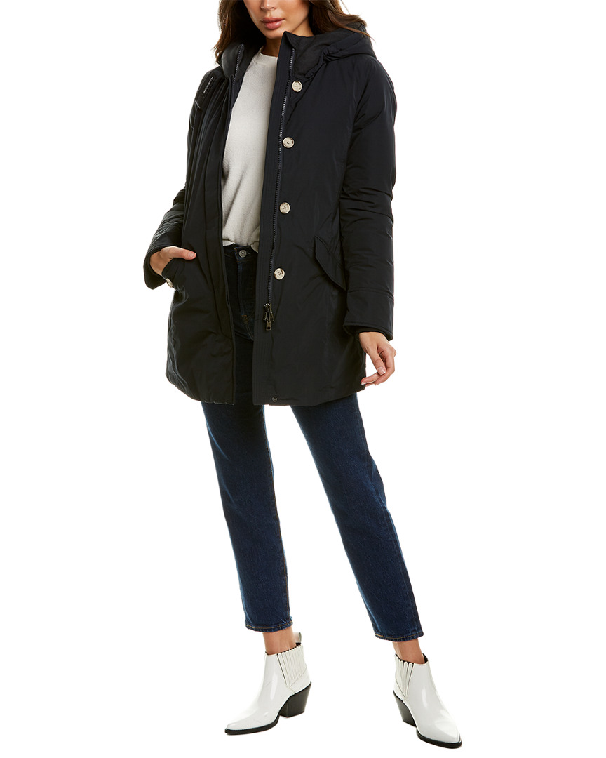 Image of Woolrich Luxury Arctic Wool & Cashmere-Blend Trim Parka