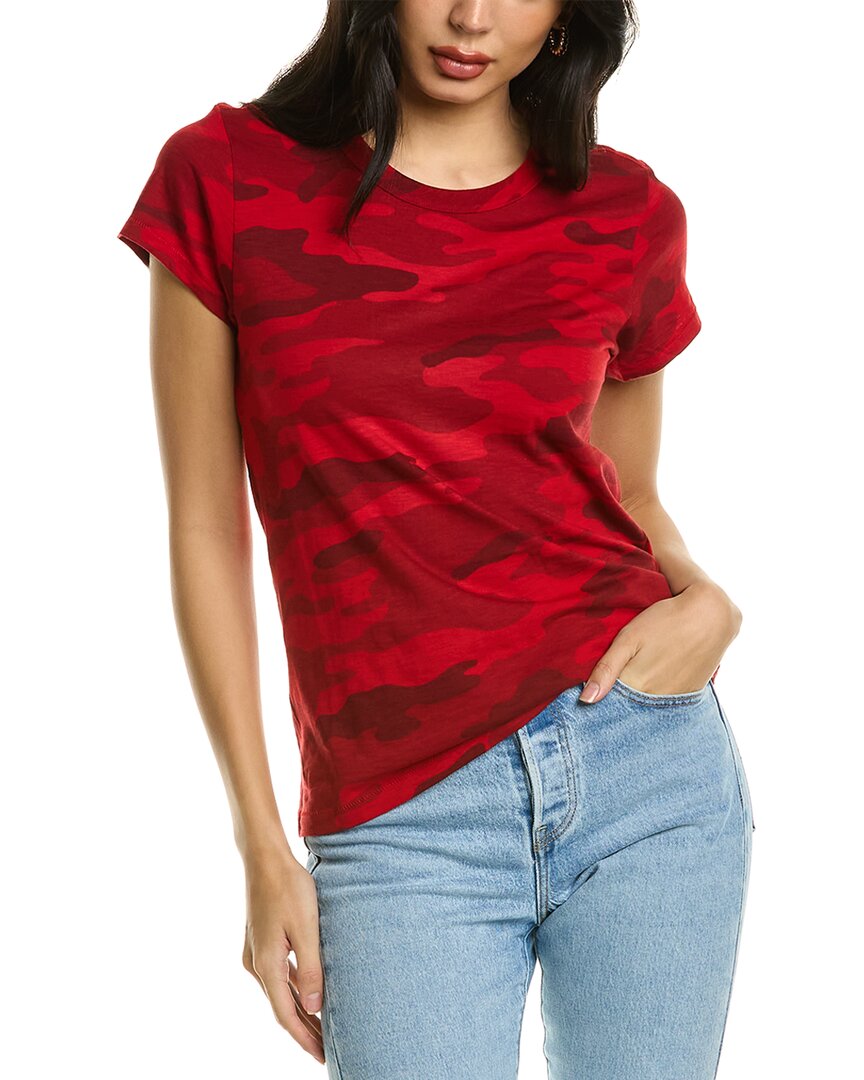 Rag & Bone Camo T-shirt In Red