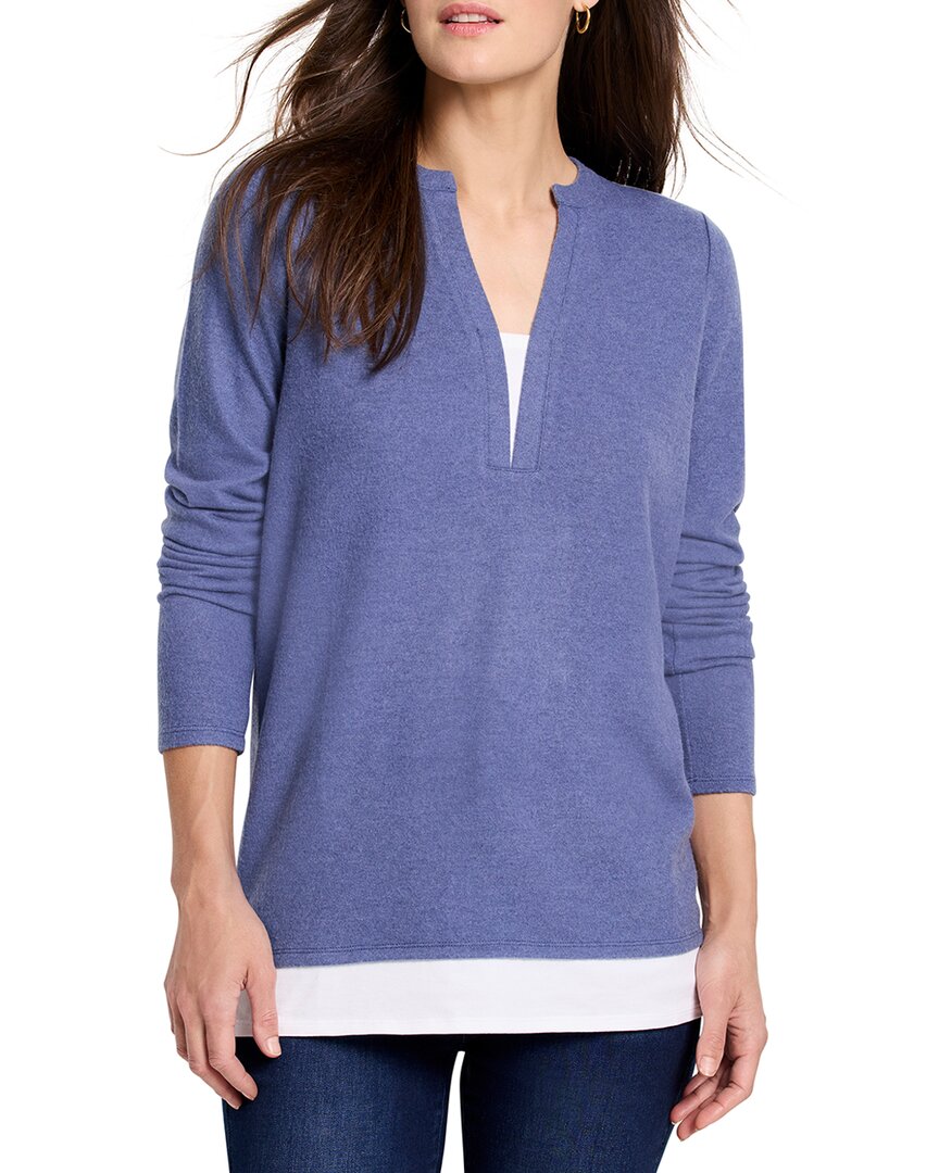 Nic + Zoe Nic+zoe Cozy Mix Media Layer Top