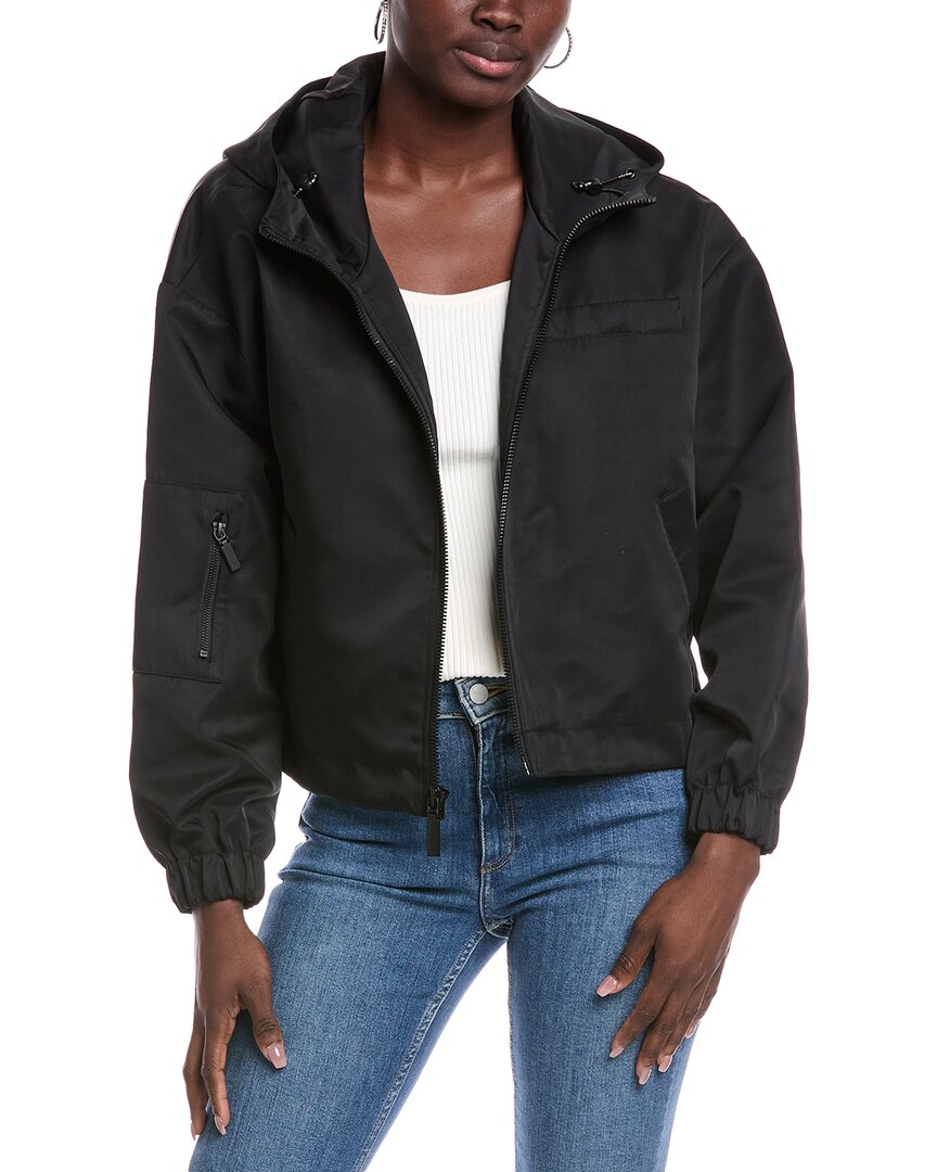 Dawn Levy Alba Short Rain Jacket In Black