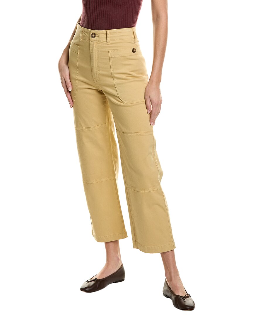 Shop Frame Denim Oversized Pocket Utility Pant In Brown
