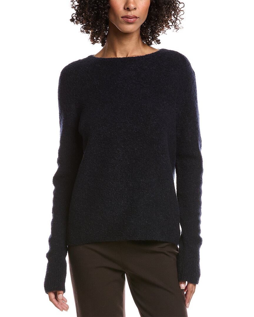 Vince Raglan Boat Neck Sweater In Blue