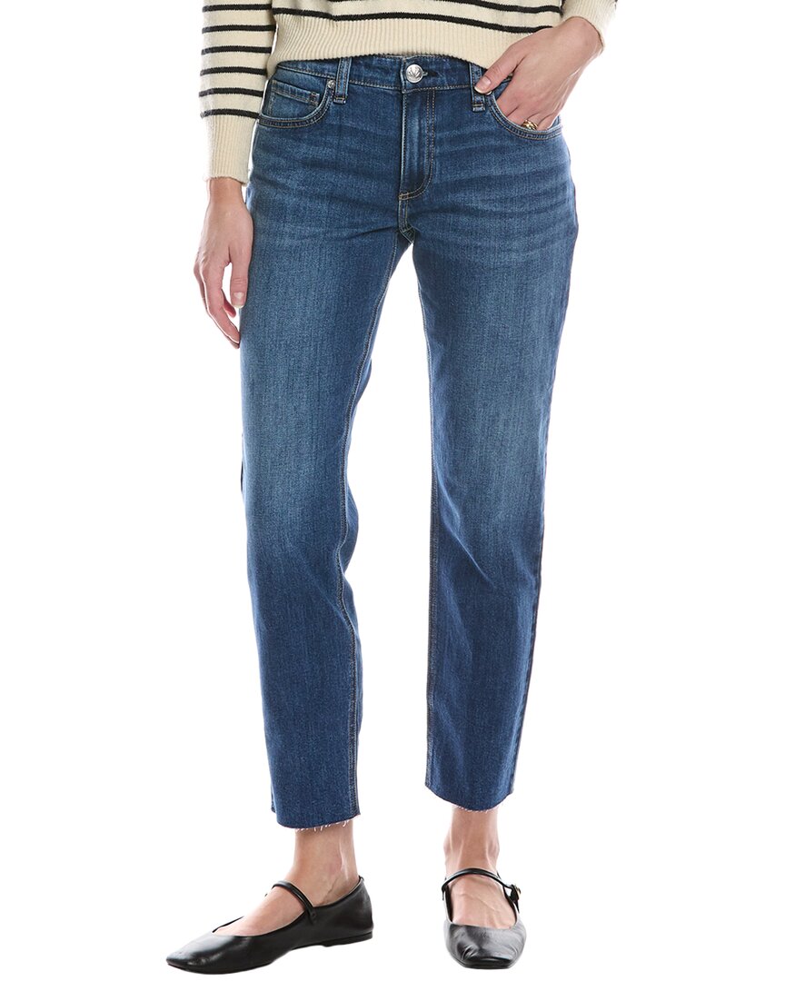 Rag & Bone Dre Corinne Low-rise Slim Boyfriend Jean In Blue