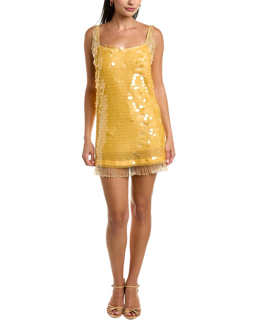 alexis zenovia sequin mini dress Alexis Zenovia Sequined Square-Neck Mini Dress