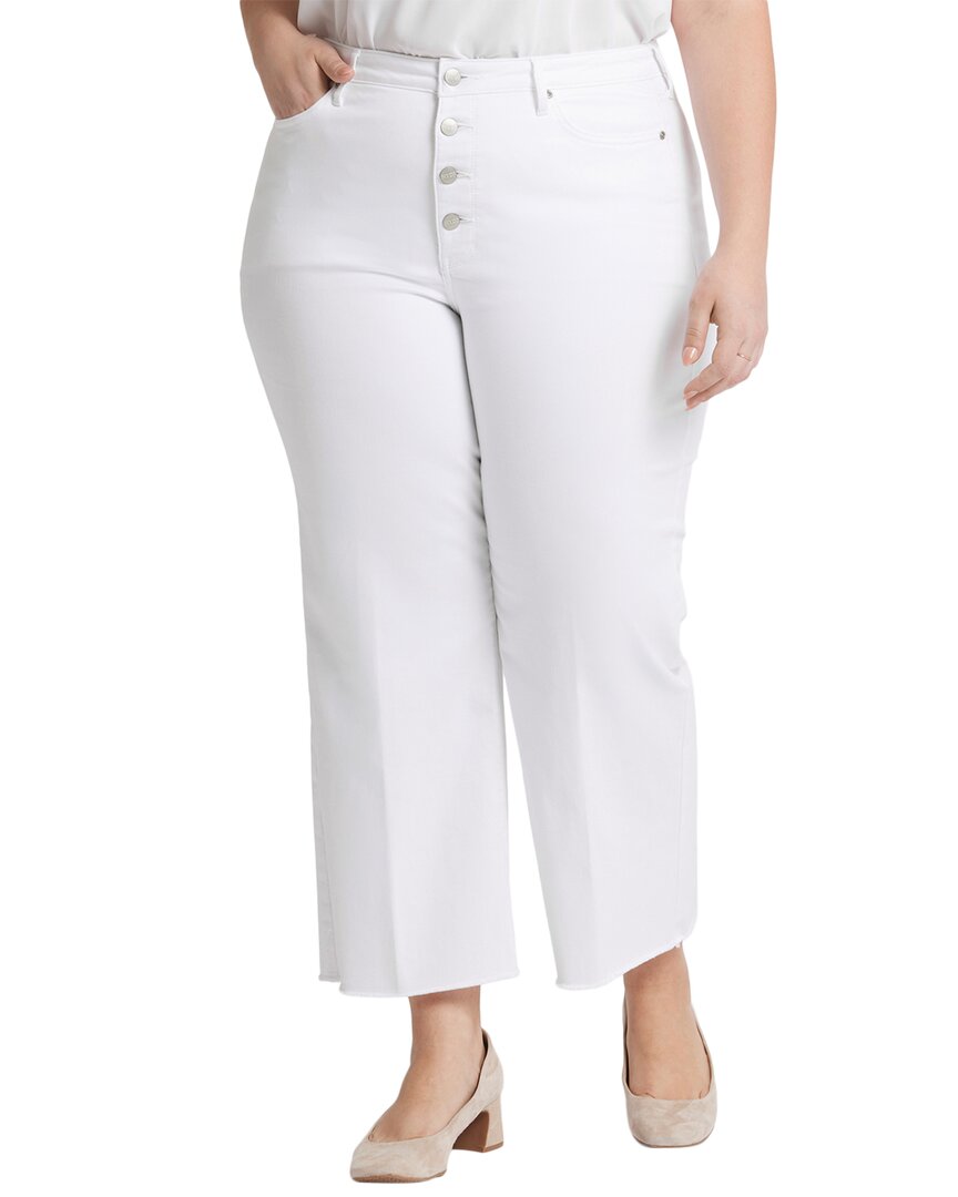 Nydj Teresa Exposed Button High Waist Ankle Wide Leg Jeans
