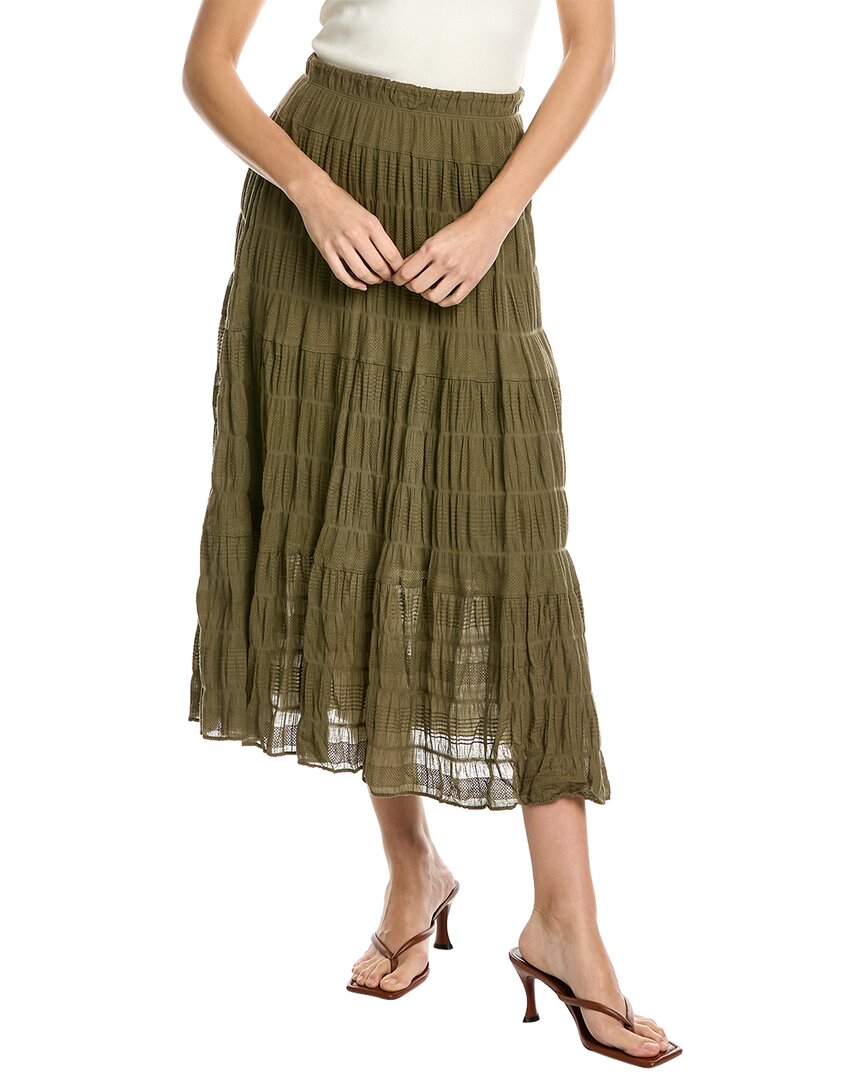 MAX STUDIO TEXTURED MAXI SKIRT