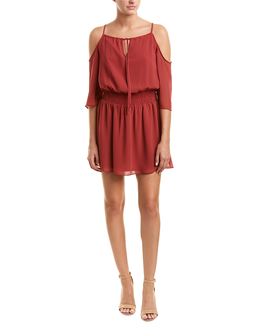 Bcbgeneration Cold-Shoulder A-Line Dress Women's Red L | eBay
