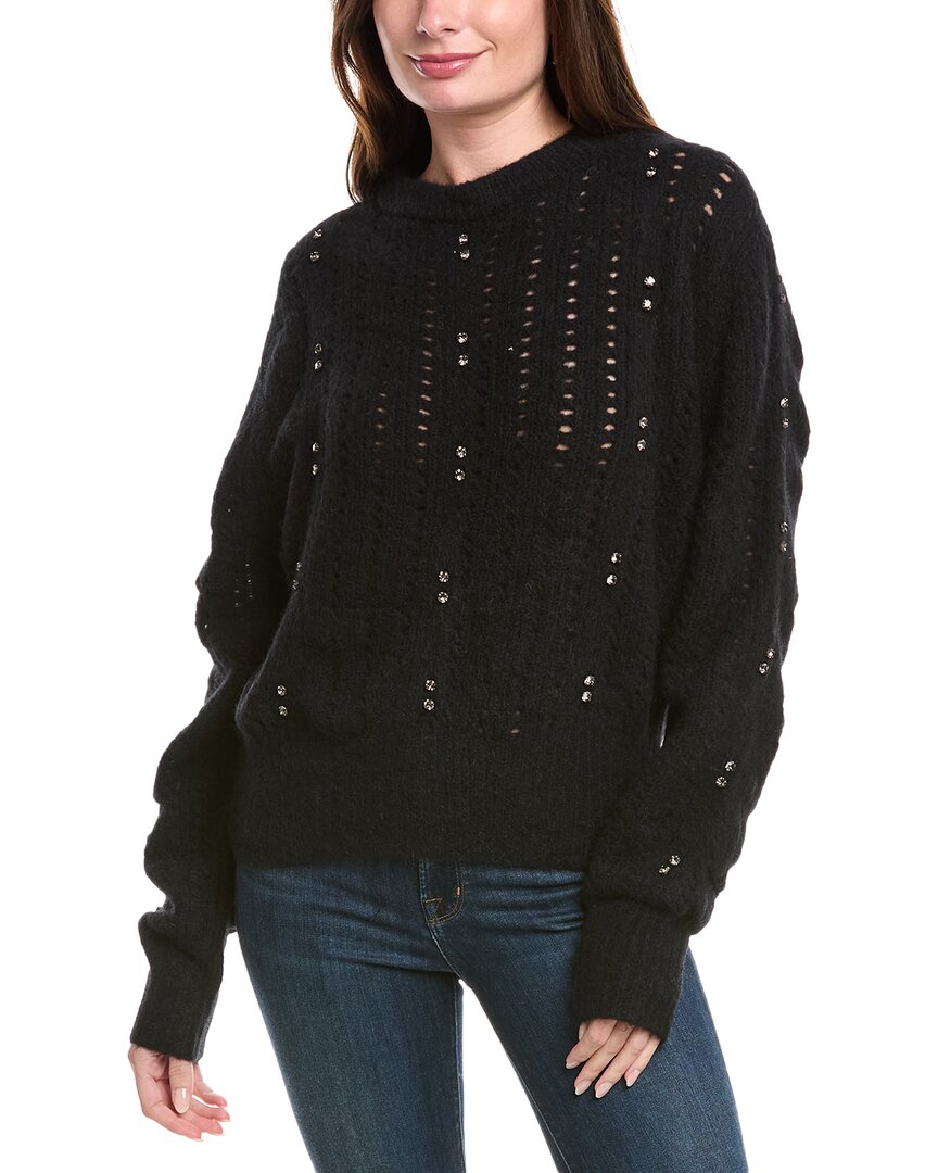 Rebecca Minkoff Cecilia Alpaca & Wool-blend Sweater In Black