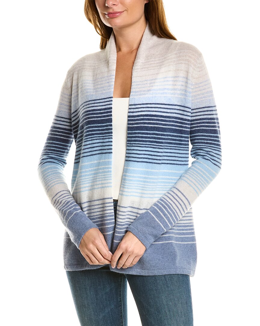 HANNAH ROSE HANNAH ROSE OMBRE STRIPED CASHMERE CARDIGAN