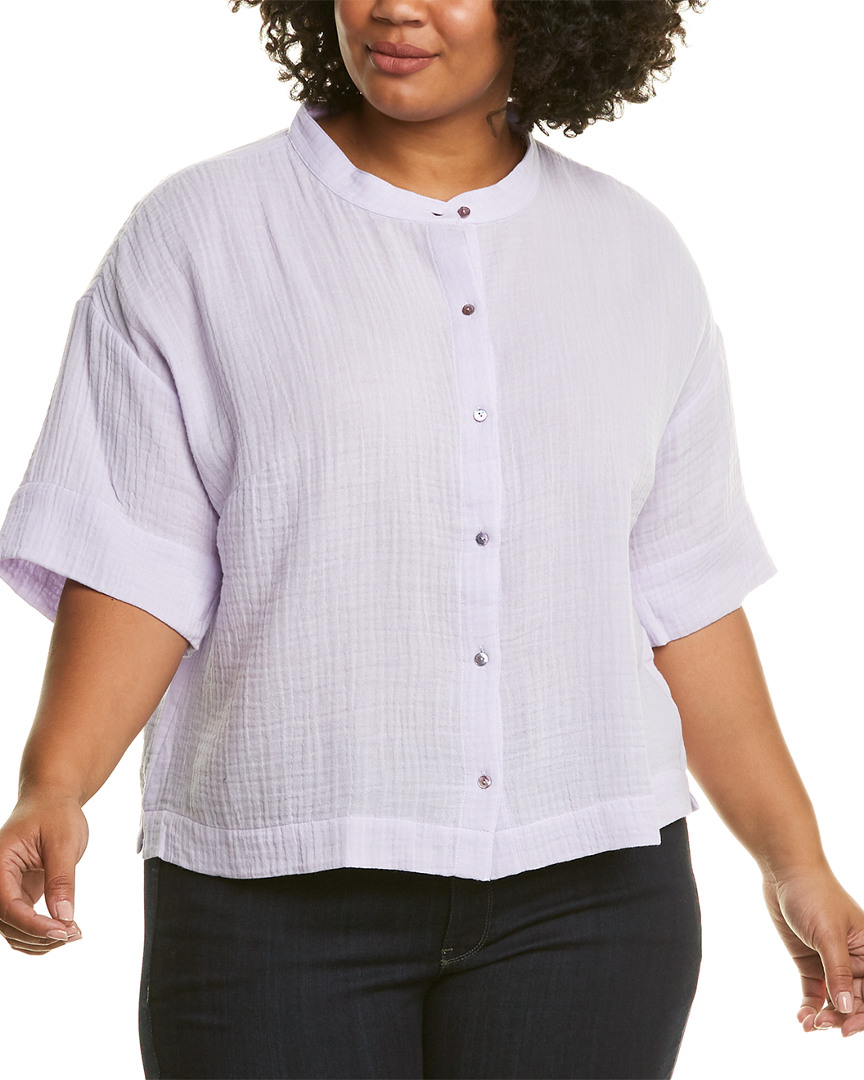 Image of Eileen Fisher Plus Lofty Gauze Blouse